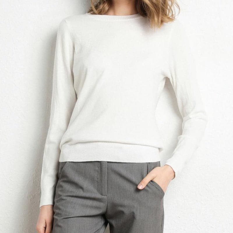 Drune | Sweatshirt - Weiche Wollmischung - runder Ausschnitt - lange Ärmel - bequeme Passform
