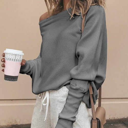Drune | Damen Schulterfreier Pullover