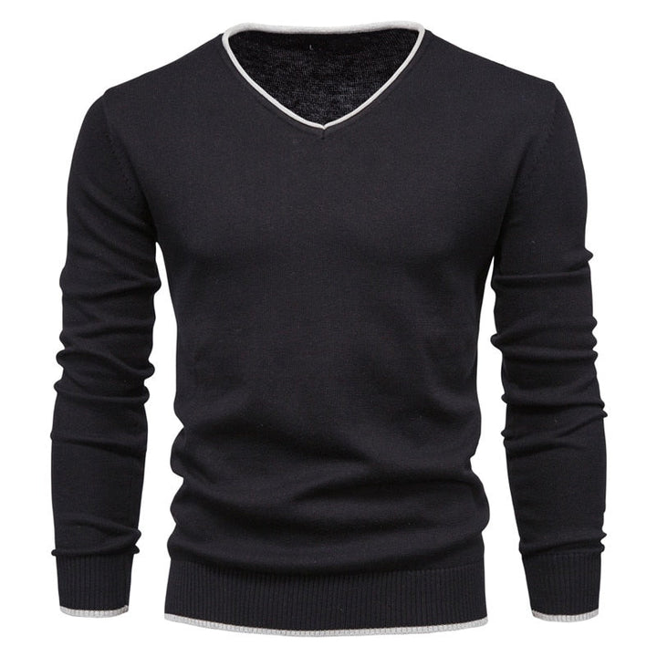 Drune | Slim Fit Pullover mit V-Ausschnitt