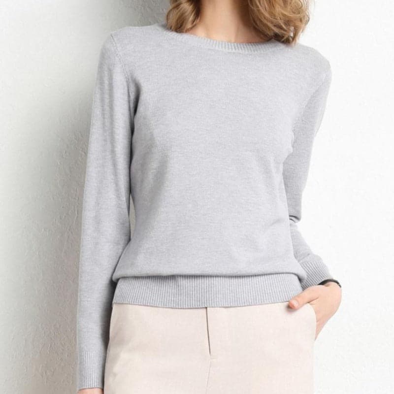 Drune | Sweatshirt - Weiche Wollmischung - runder Ausschnitt - lange Ärmel - bequeme Passform