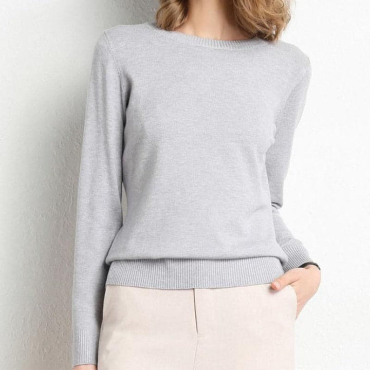 Drune | Sweatshirt - Weiche Wollmischung - runder Ausschnitt - lange Ärmel - bequeme Passform