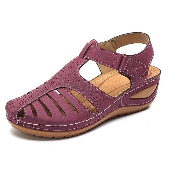 Leder Retro Orthopädische Sandalen Drune