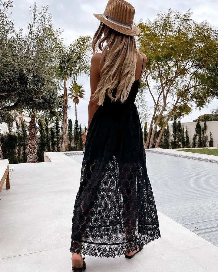 Drune | Jumpsuit mit Spitzendruck