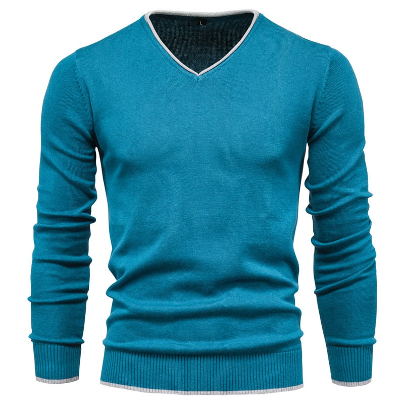 Drune | Slim Fit Pullover mit V-Ausschnitt