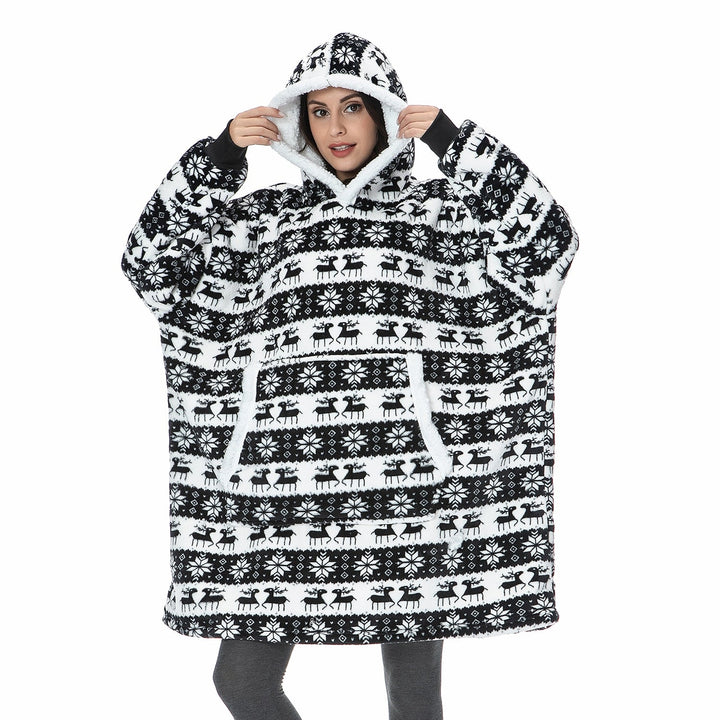 Drune | Köstliche Kombination aus weichem Hoodie und kuscheliger Decke in einem!