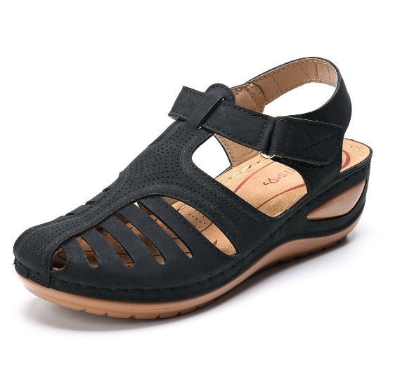 Leder Retro Orthopädische Sandalen Drune