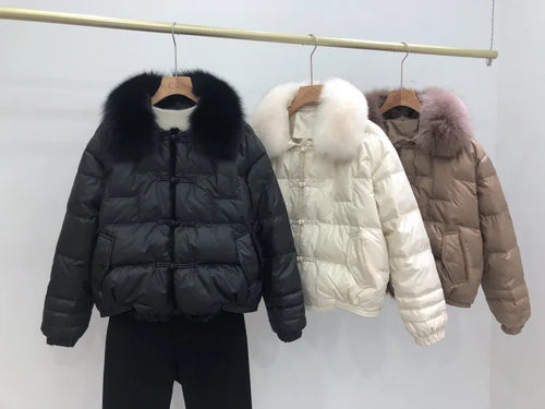 Drune | Lockere Pufferjacke Warm & Vintage