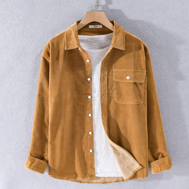 Drune | Langarm Overshirt Aus Weichem Denim