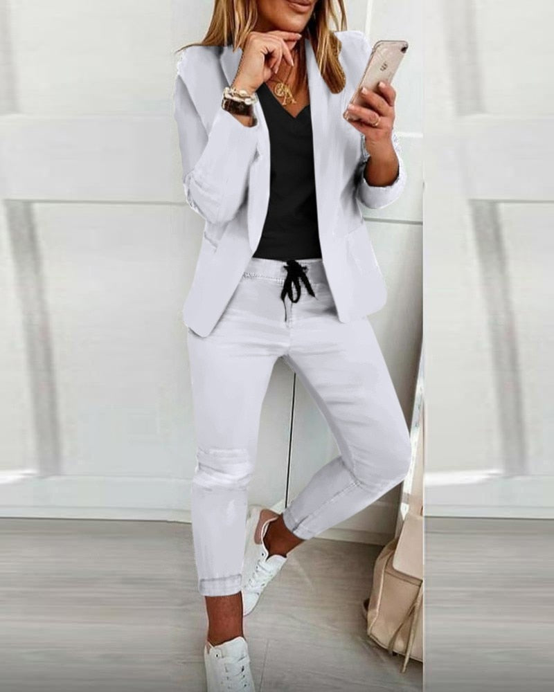 Drune | Elegantes Blazer-Set [Blazer+Hose]