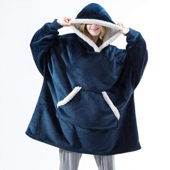Drune | Köstliche Kombination aus weichem Hoodie und kuscheliger Decke in einem!