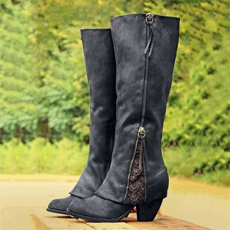 Drune | Stiefel Für Damen - Blockabsatz