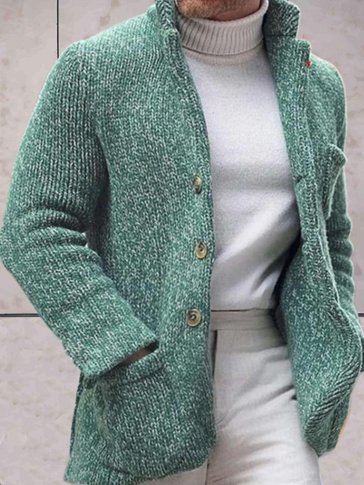 Drune - Lässige Strickjacke mit hohem Ausschnitt