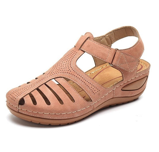Leder Retro Orthopädische Sandalen Drune