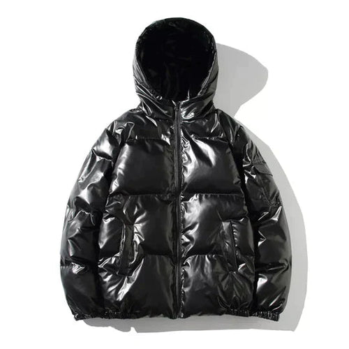 Drune | Winddichte metallische Winter-Pufferjacke