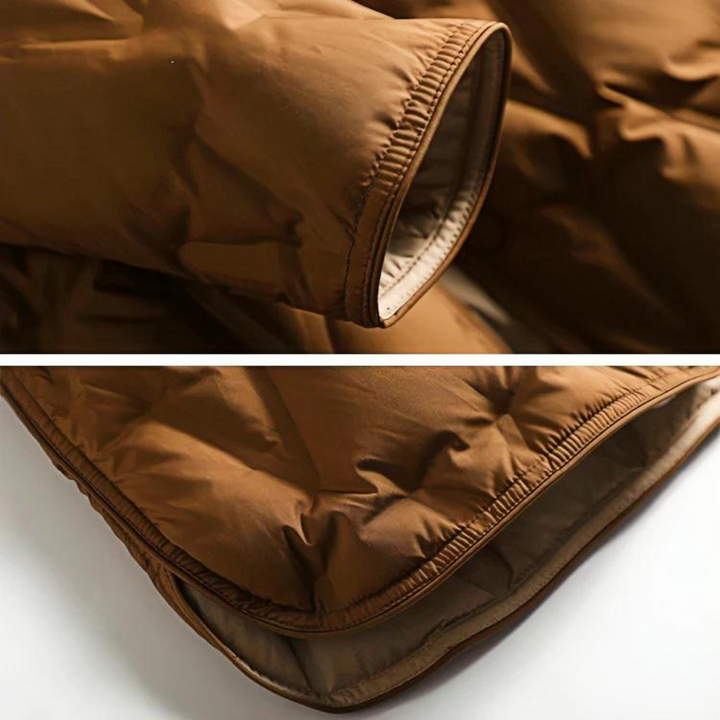 Drune | Gepolsterter Mantel - Hoher Kragen - Knopfverschluss - Verstellbare Taille - Mit Taschen