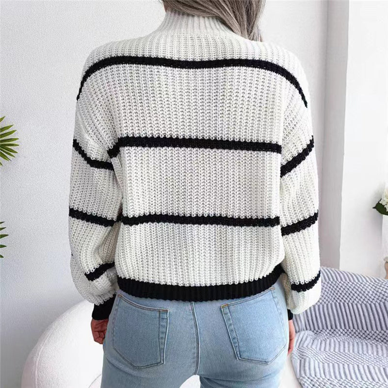 Drune | Gestreifte Strickpullover Für Frauen