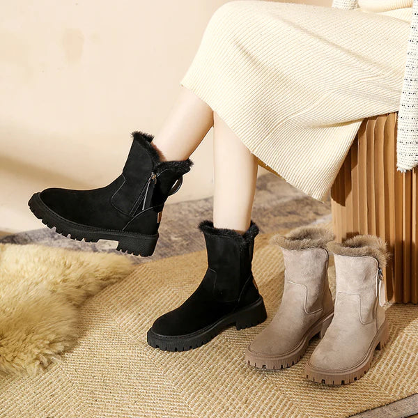 Drune | Stiefeletten mit Reißverschluss und flachem Absatz für Damen - Perfekt für den Alltag