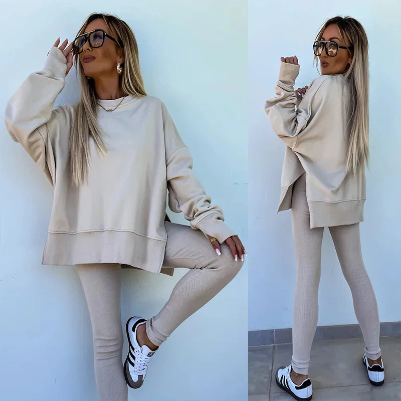Drune | Gemütliches Oversized-Sweatshirt und Leggings-Set