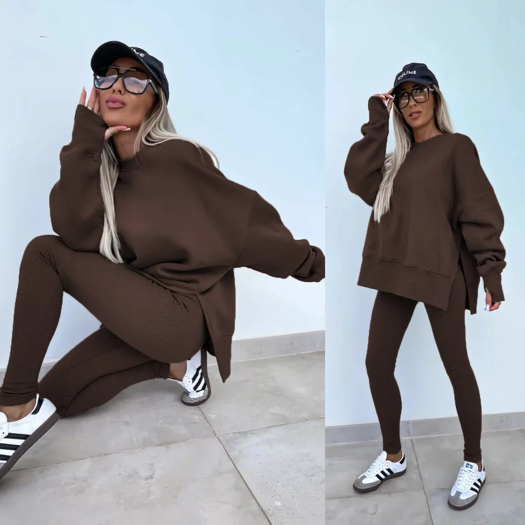Drune | Gemütliches Oversized-Sweatshirt und Leggings-Set