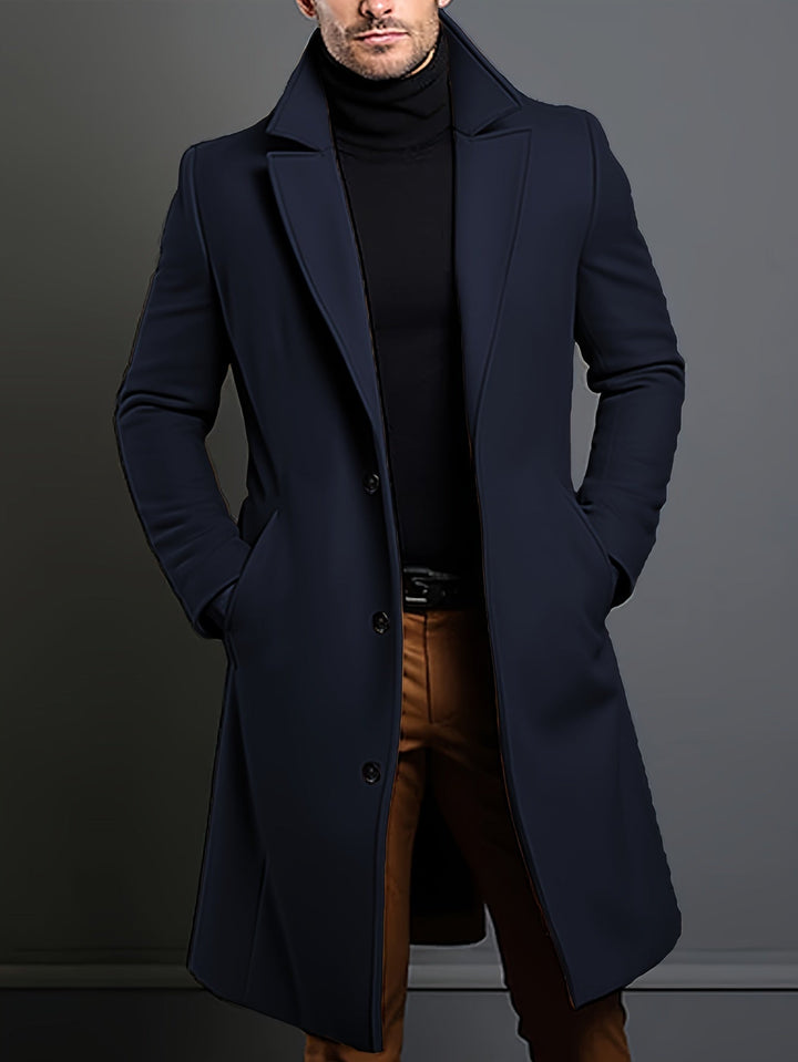 Drune | Trenchcoat Wollmix Einreiher Wolltrenchcoat