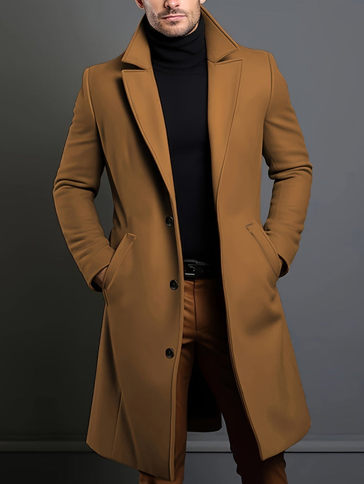 Drune | Trenchcoat Wollmix Einreiher Wolltrenchcoat