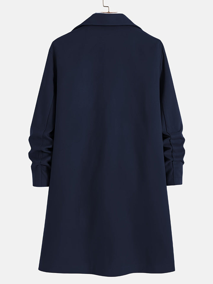 Drune | Trenchcoat Wollmix Einreiher Wolltrenchcoat