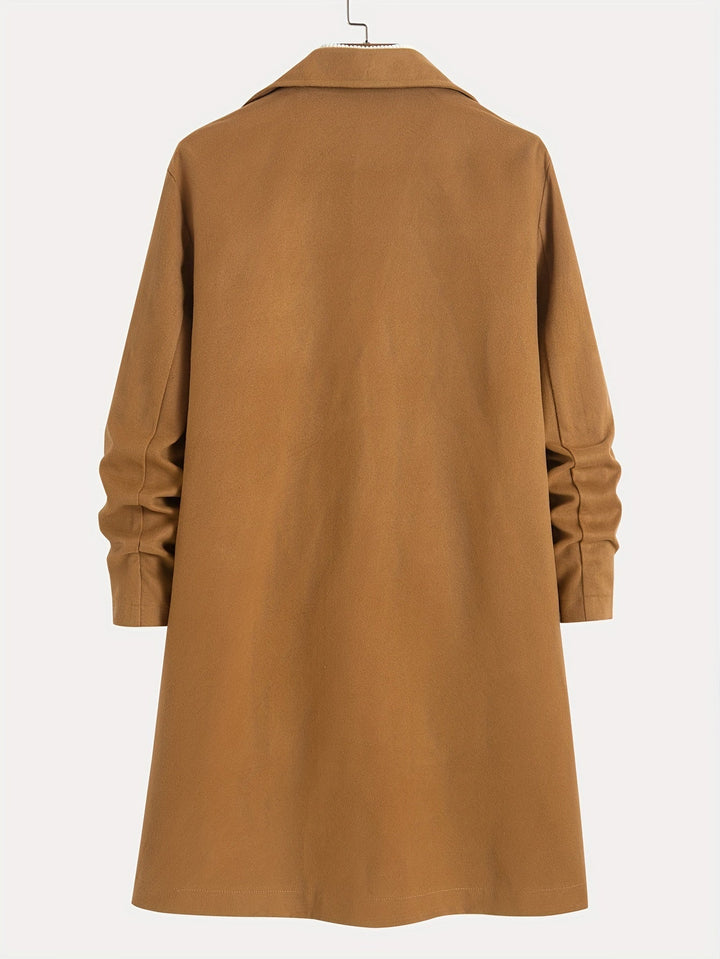 Drune | Trenchcoat Wollmix Einreiher Wolltrenchcoat