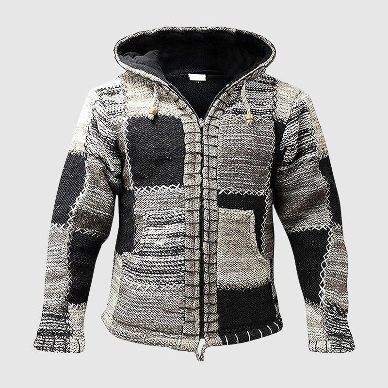 Drune | Hoodie Wollmischung Relaxed Fit Boho-Stil