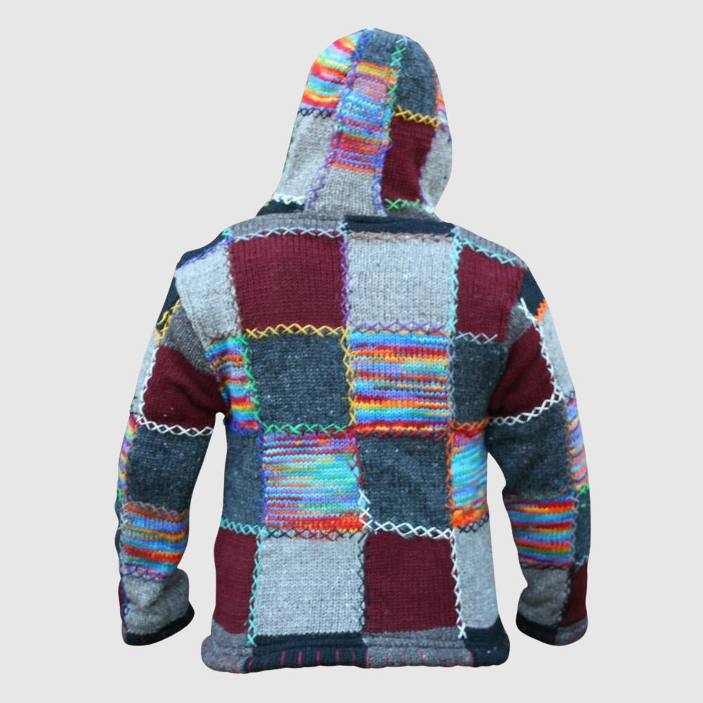 Drune | Hoodie Wollmischung Relaxed Fit Boho-Stil