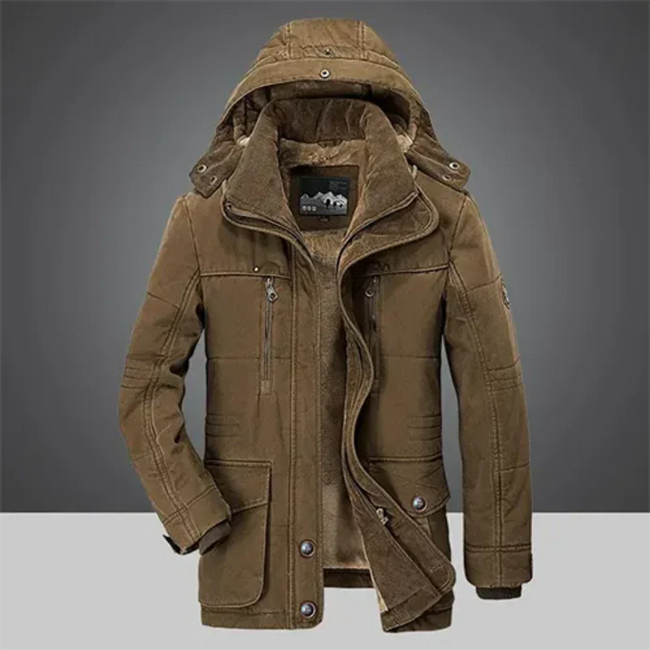 Drune | Jacke - Klassischer warmer Wintermantel mit Kapuze
