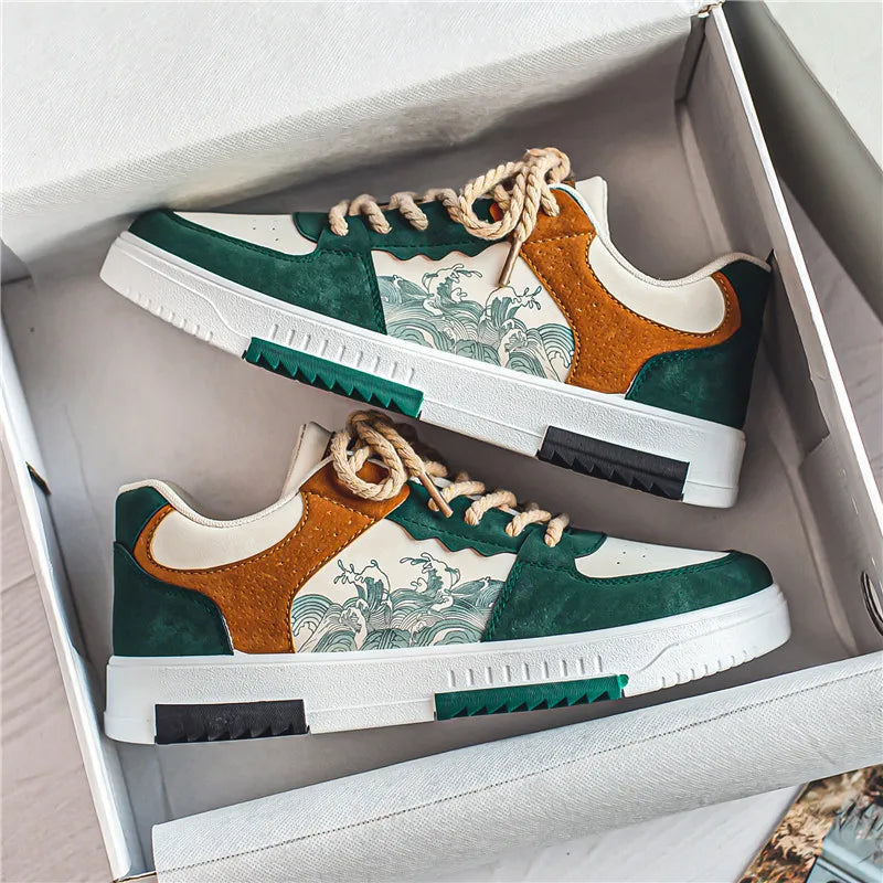 Drune | Schnürschuhe Alltag Skate Schuhe Herrenschuhe