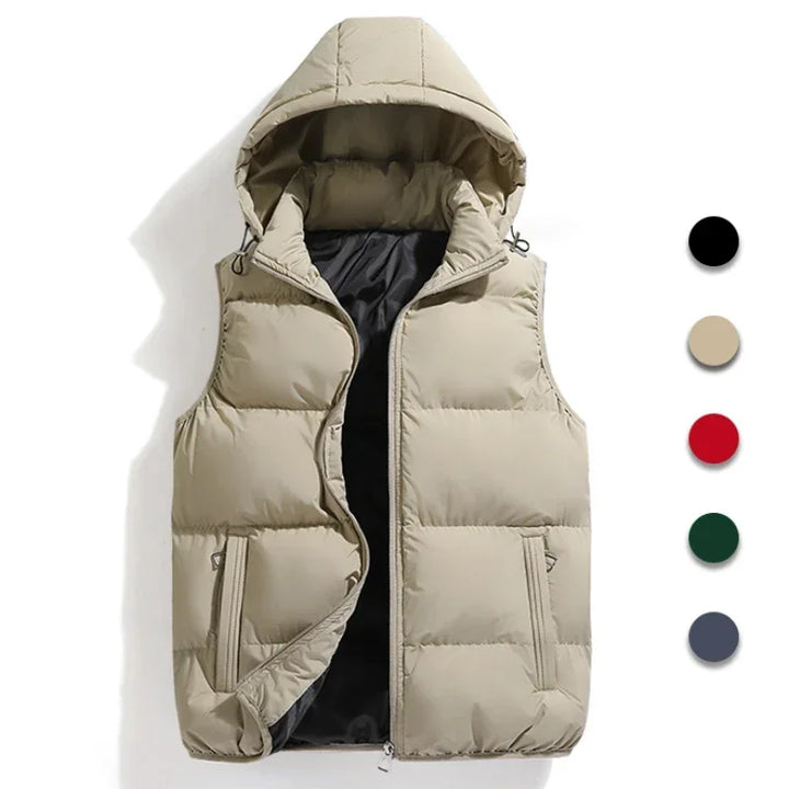 Drune | Zip-Up Kapuze Pufferwesten Bodywarmer