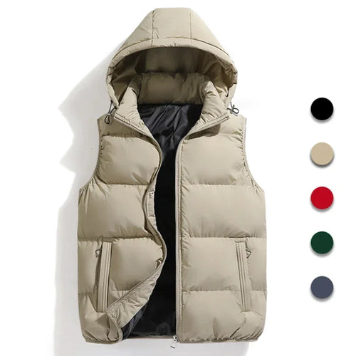 Drune | Zip-Up Kapuze Pufferwesten Bodywarmer