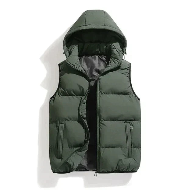 Drune | Zip-Up Kapuze Pufferwesten Bodywarmer