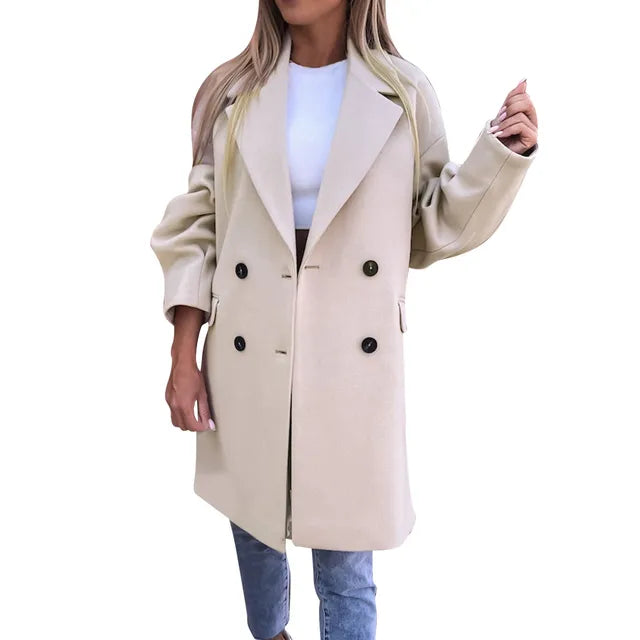 Drune - Stilvoller Mid-Length Trenchcoat