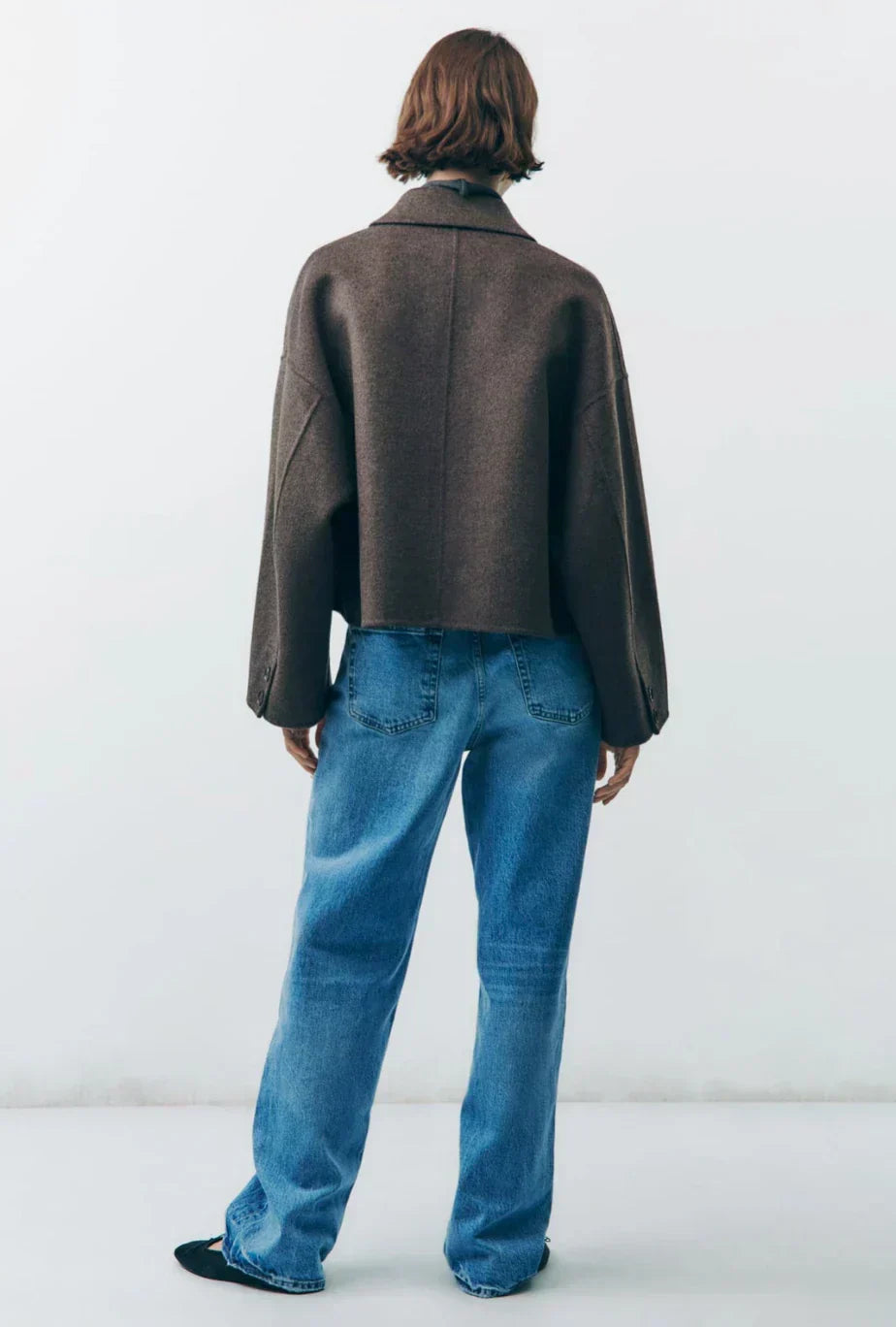 Drune | Wollene Damenjacke mit Einem Knopfverschluss