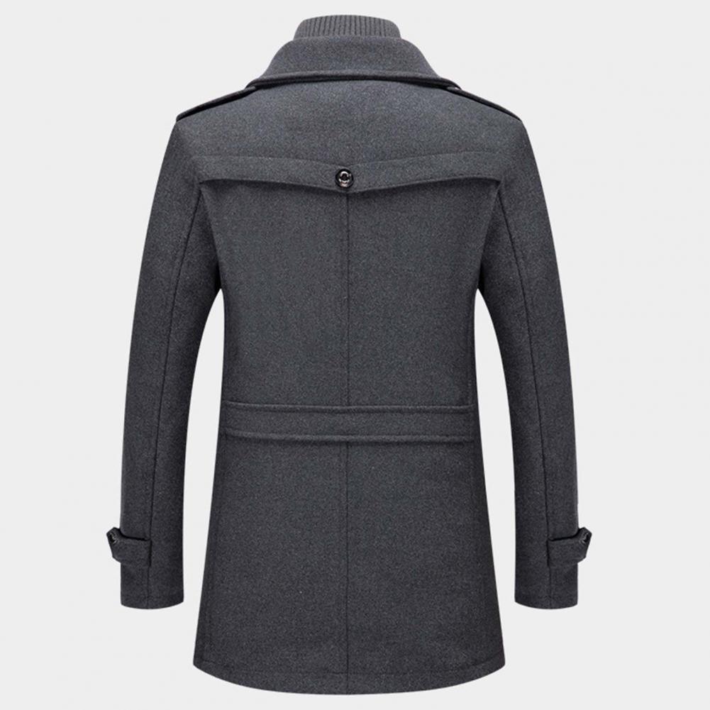 Drune | Wollmantel Einreihig Zip-Up Wollmanteljacken