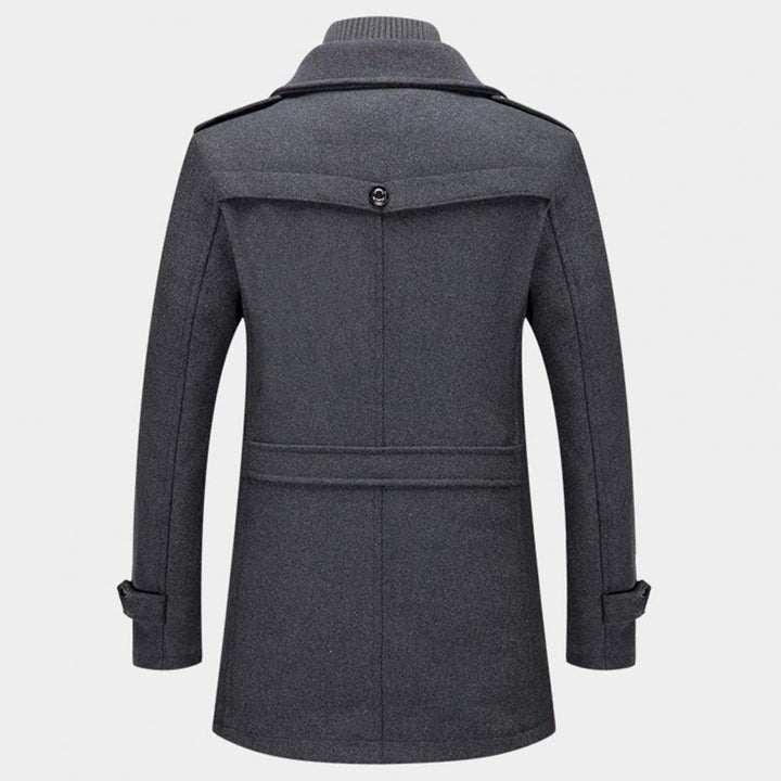 Drune | Wollmantel Einreihig Zip-Up Wollmanteljacken