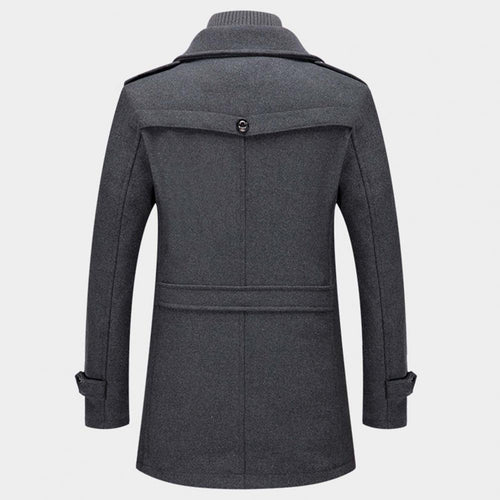 Drune | Wollmantel Einreihig Zip-Up Wollmanteljacken