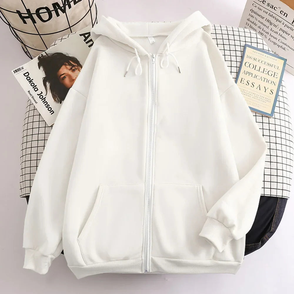 Drune | Oversized Kapuzenjacke mit Reißverschluss