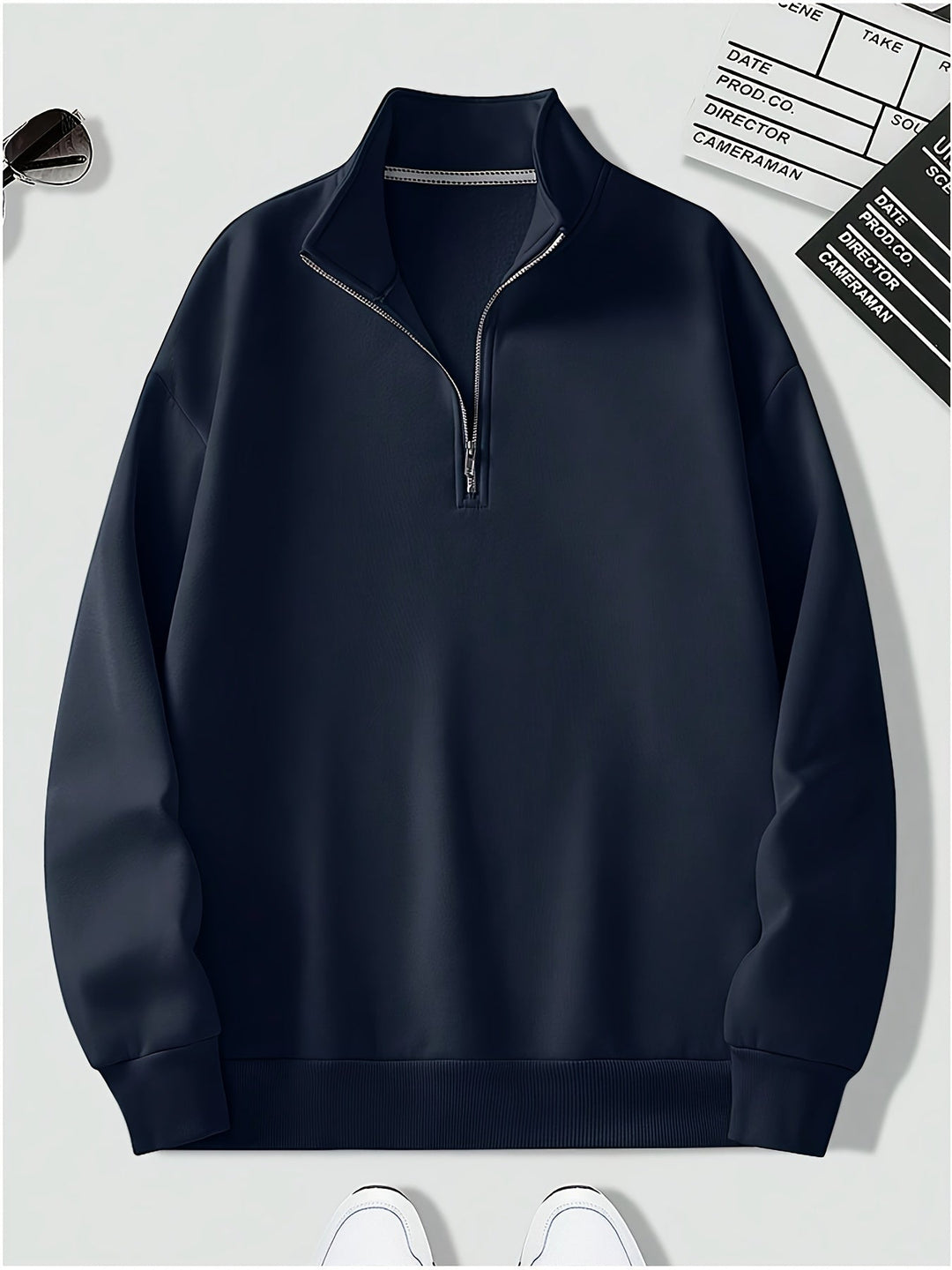 Drune | Pullover mit Viertelreißverschluss