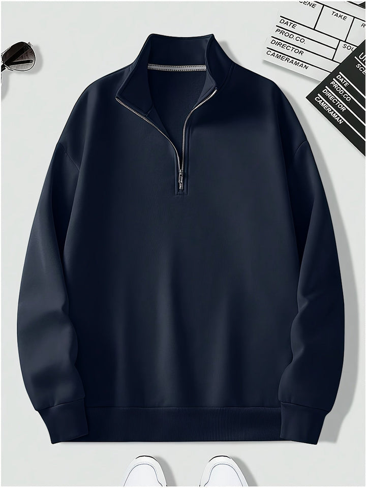 Drune | Pullover mit Viertelreißverschluss