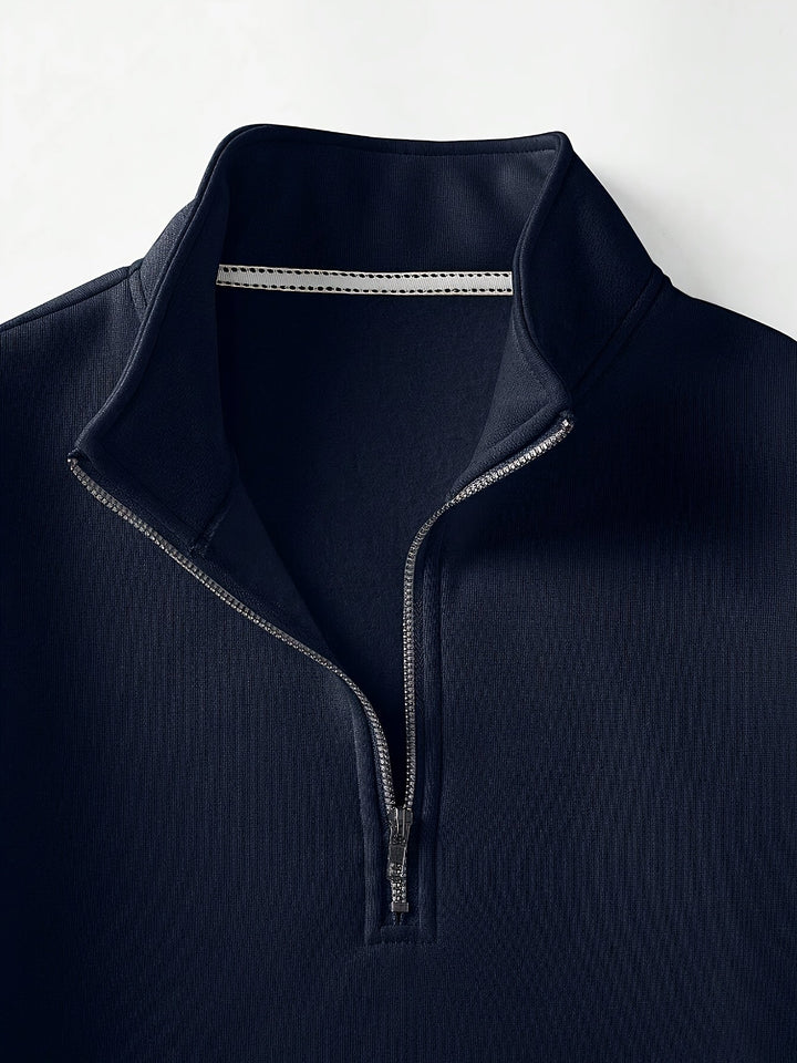 Drune | Pullover mit Viertelreißverschluss