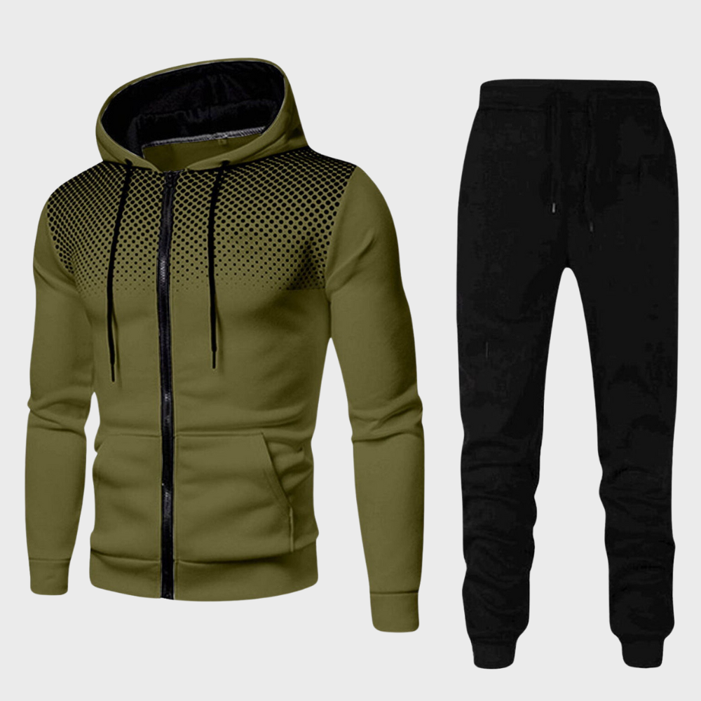 Drune | Trainingsanzug Set mit Kapuzenjacke und Reißverschluss