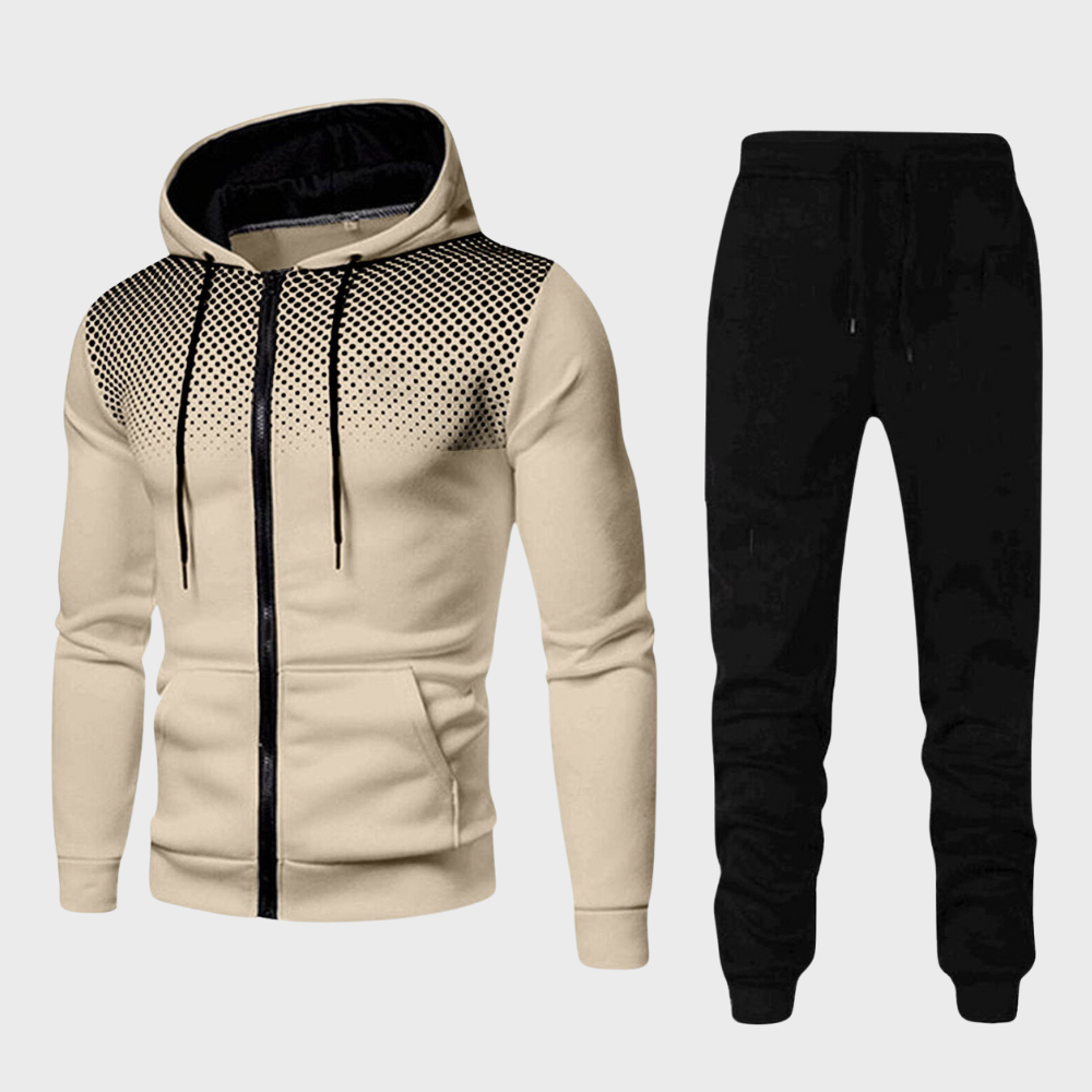 Drune | Trainingsanzug Set mit Kapuzenjacke und Reißverschluss