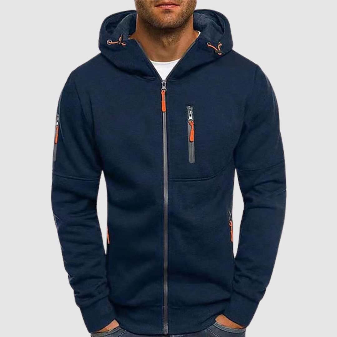 Drune | Leichte Herren Kapuzenjacke mit Reißverschluss