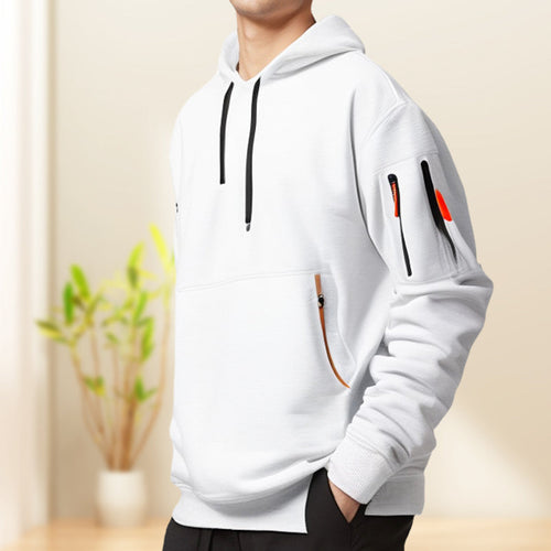 Drune | Stylischer Alltags-Herren-Hoodie mit Halb-Zip-Design