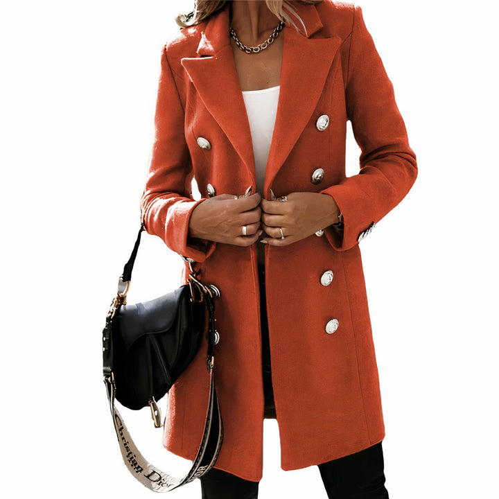 Drune | Eleganter langer Trenchcoat für Damen