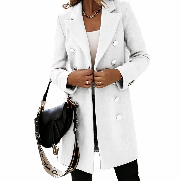 Drune | Eleganter langer Trenchcoat für Damen