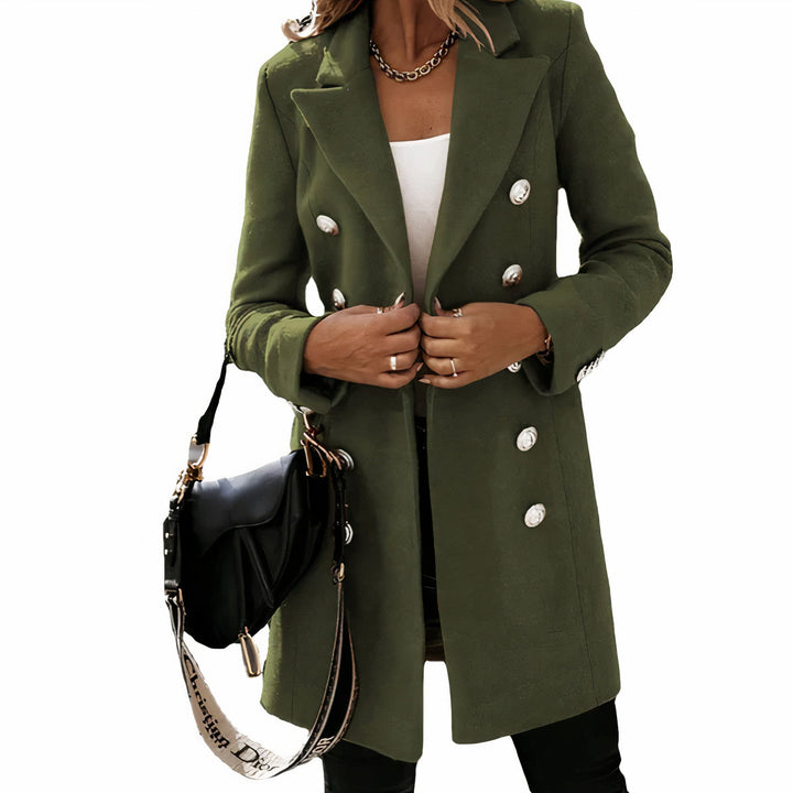 Drune | Eleganter langer Trenchcoat für Damen